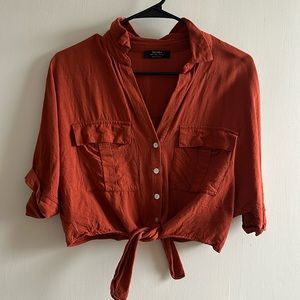 Bershka cropped blouse